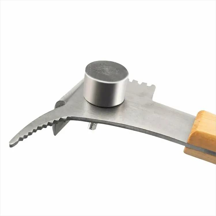 Bee Hive Tool,Multifunctional Beehive Tools,Beehive Scraper Tool with Wooden Handle for Beekeeper