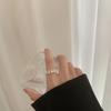Design Irregular Trendy Copper Ring For Women Contemporary Geometric Style Summer 2022