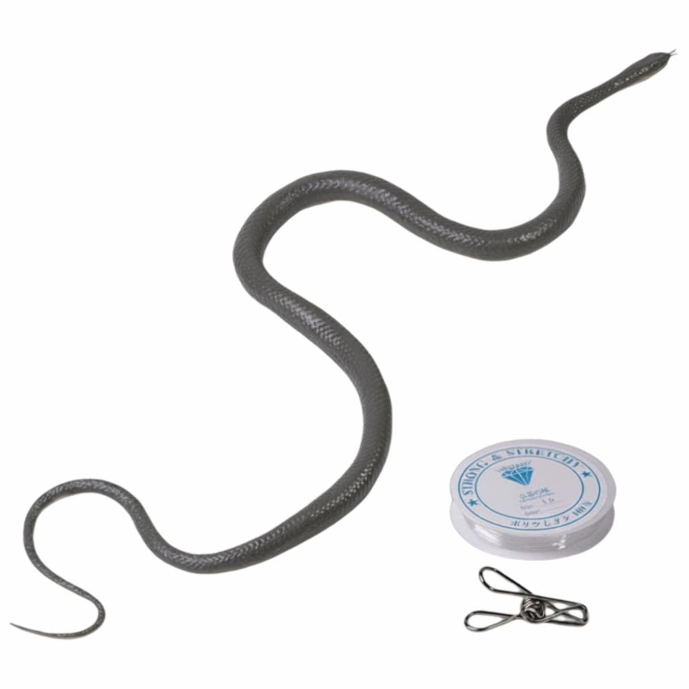 Realistic Simulation Snake S-Shaped Fake Snake Teasing Friends Prank Snake Toy Cosplay Props