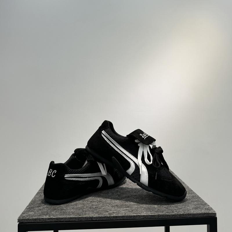 New casual shoes mesh shoes soft sole breathable sports shoes trendy lace-up low-top shoes bc