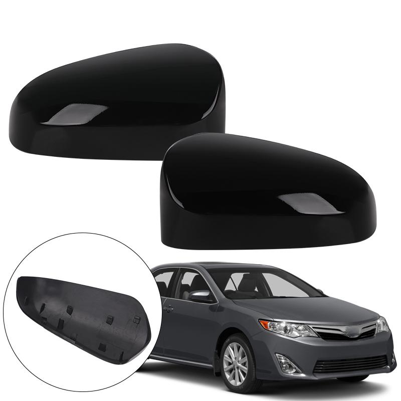 Left Right Rearview Mirror Cap W/O Signal Light  For Toyota Camry 2012-2017 US Model Glossy Black/White Side Mirror Cover
