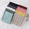Plain Geometric Floral Foam Viscose Shawls Scarf Lady High Quality Wrap Beach Pashmina Stole Bufandas Muslim Hijab 180*90Cm