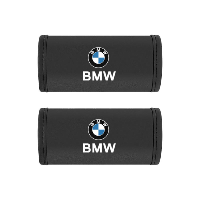 DJSA5 2Pc Car Anti Slip Pull Glove Car Leather Handle Protector Cover sticker For BMW F20 E60 E34 G30 E48 F30 X3 Performance M F40 E90