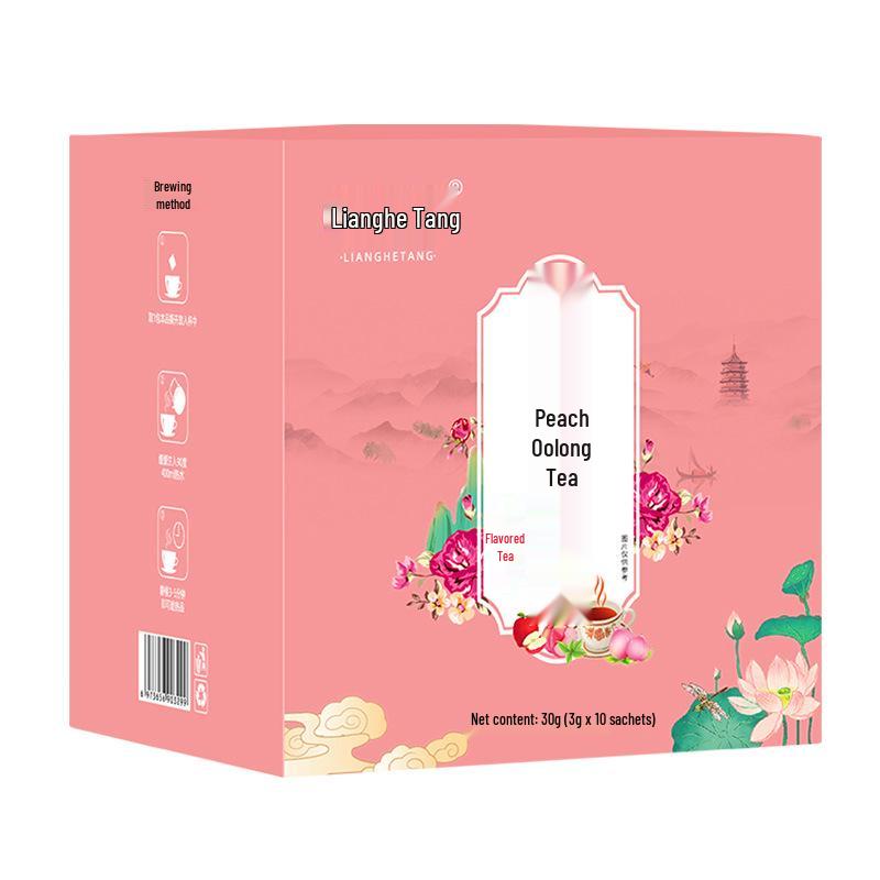 Peach Oolong Sugar-Free, Additive-Free Fruit Tea Bags - Cold Brew Combination