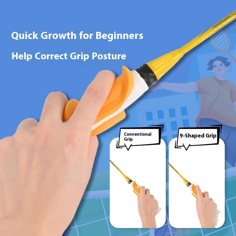 Pp Pomoc do chwytu badmintona Popraw umiejętności Uniwersalna pomoc do chwytu rakiety tenisowej Korekcja postawy rakiety do badmintona