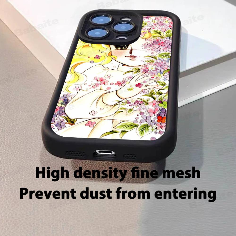 Manga Candy Für iPhone 17 Pro Max 16 15 14 13 12 11 Plus Schwarze Weiche Handyhülle