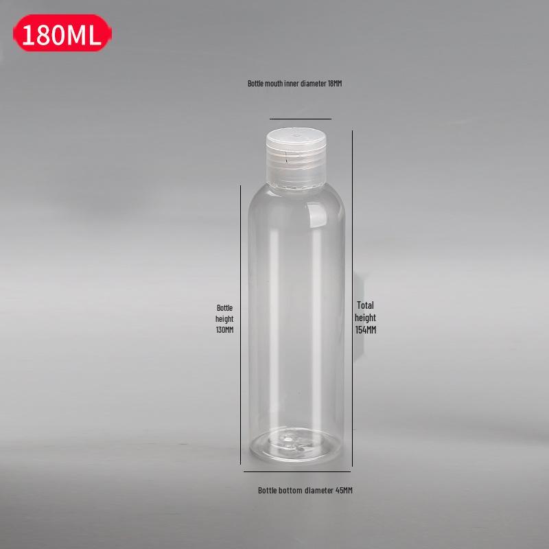 PET Transparent Flip-Top Liquid Dispenser Bottle, 10-50ml
