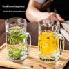 HANDUNYOU 440ml Tempered Glass Tea Mug