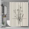 Floral Pattern Shower Curtain with Hooks,Machine Washable, All-Season Home Decor Accessory, Shower Curtains for Bathroom