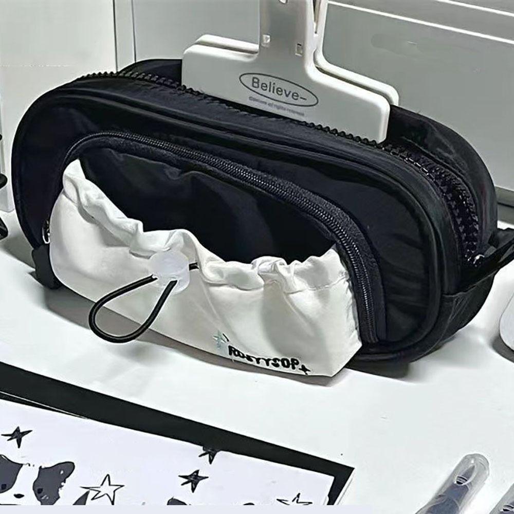 Multi Layered Stationery Organizer Multi-function Pen Pouch Fashion Stationery Storage Bag