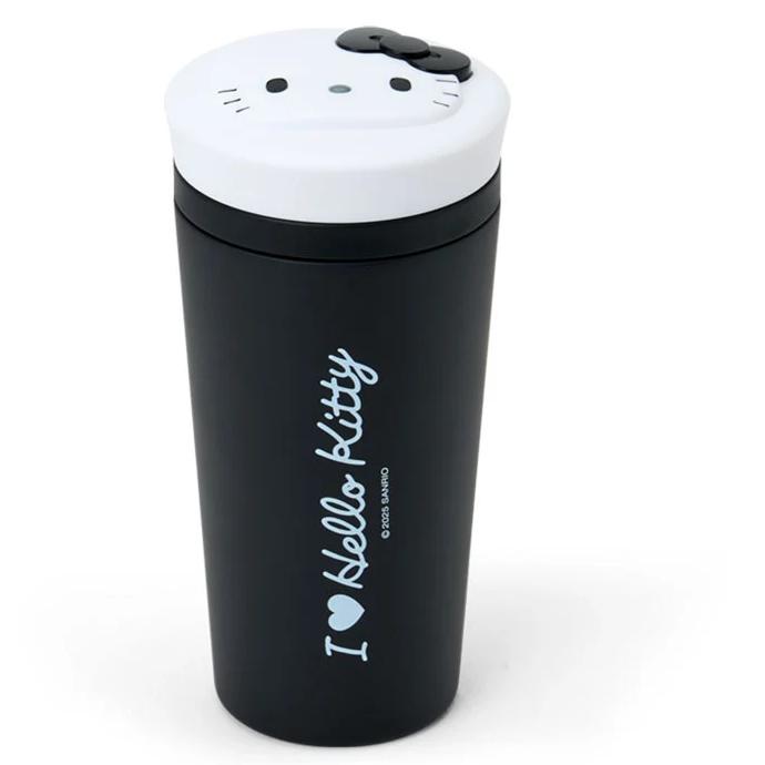 

Стакан из нержавеющей стали Sanrio Hello Kitty Черный (Я люблю Хеллоу Китти) Япония НОВЫЙ