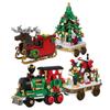 Christmas Train Building Block Set, 806 Pieces, 4 Packs With 24 Changes, Surprise Christmas Building Toys, Christmas Train, Christmas Gift