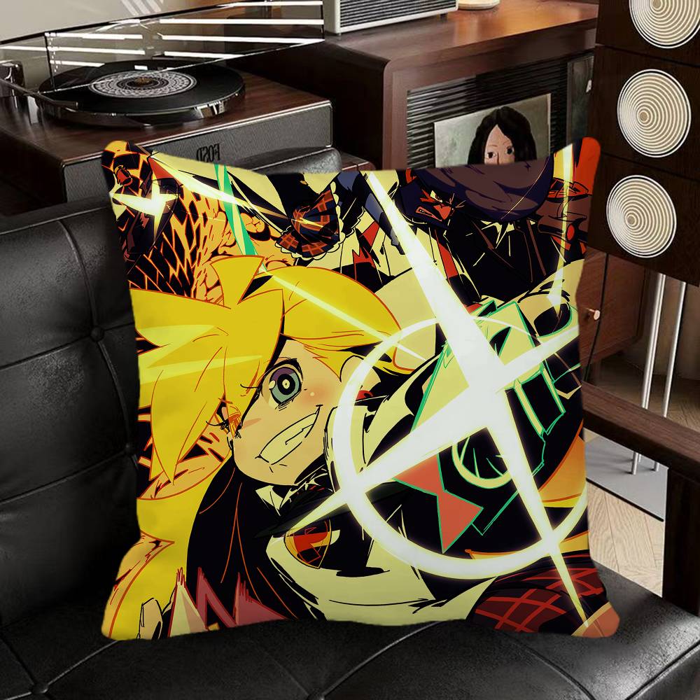 Panty And Stocking With Garterbelt Scanty Anime Pillow Case Square Pillow Bedroom Sofa Leisure Comfort Cushion Car