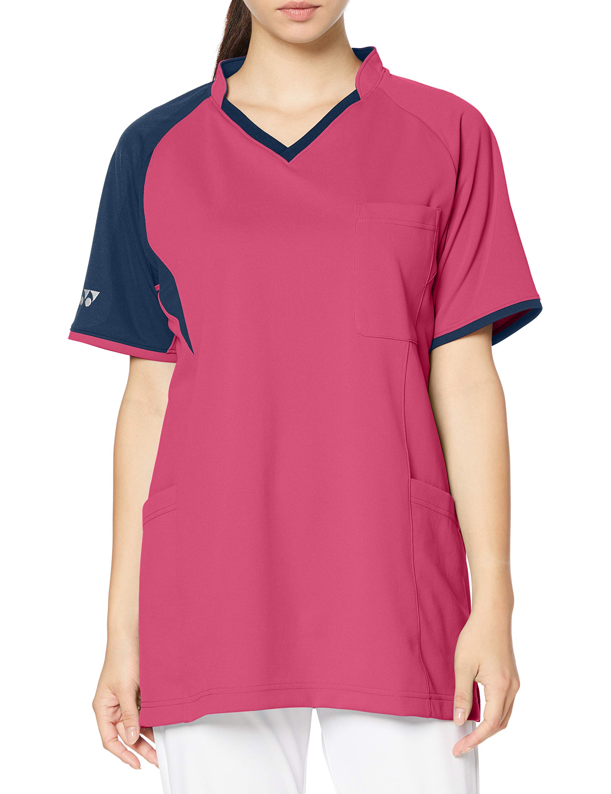 

Yonex Kiraku Neo Scrub Size 16 Japan Size M to Japanese size and Stretchy Material T-Shirt, CY872, Burgundy, (equivalent M), Sweat-Absorbent