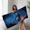 D-Dead B-By-Day Game Microfiber Blanket Quick Drying Beach Towels Oversized Printing Super Absorbent Pool Towel Blanket