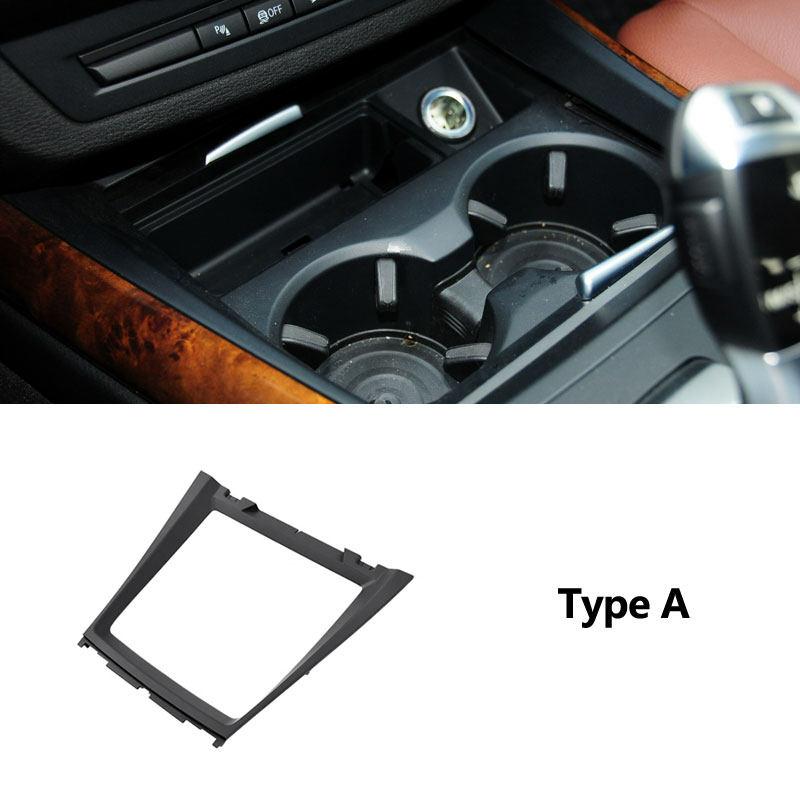 Středový panel panelu držáku nápojů do auta, kryt, vnitřní lišta pro BMW X5 X6 E70 2008-2013 E71 E72 2008 2009 2010 2011-2014