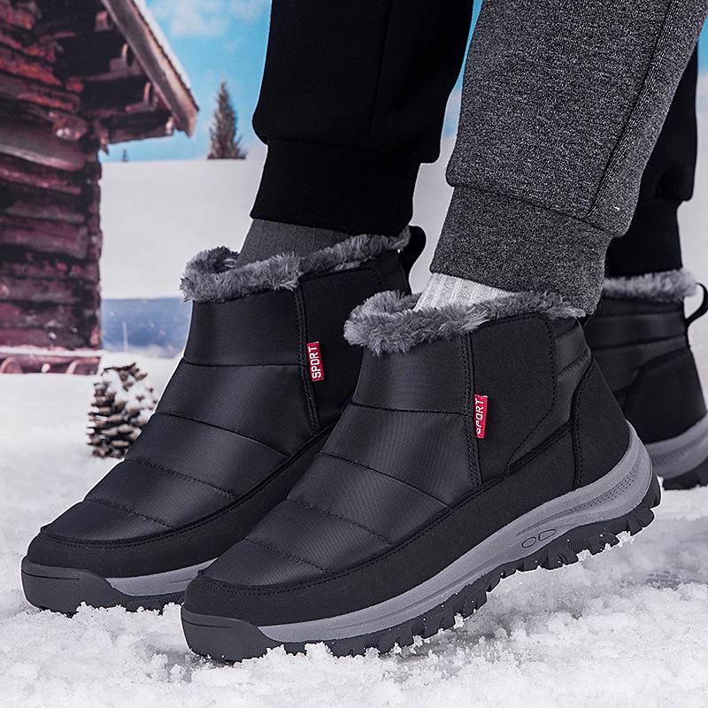 Autumn and winter popular large size 47 elderly cotton shoes men and women velvet warm mother shoes soft sole elderly grandma shoes snow boots