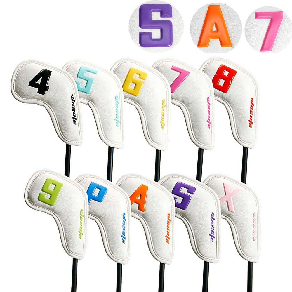 

Accessories Protective Cover Golf Headcovers Golf Iron Headcover Golf Head Cover Golf Club Cover белый