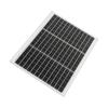 Portable Solar Panel 50W 18V Monocrystalline Waterproof High Efficiency for Home House Boat Trailer 