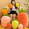Soft Carrot Plush Toy Cartoon Vegetable Stuffed Pillow Creative Fluffy Doll Pink/orange/yellow/red 28/40/60/80cm