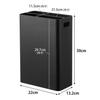 Yamazaki Jitsugyo Board Tweezers and Wood Screws Wall Trash Can 7L Compatible with Gypsum Board Walls Black W22 X X H30cm Tower Floating Trash Can