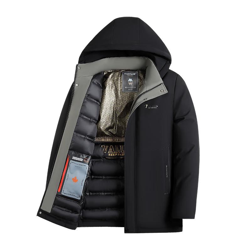 

TUCANO Men s Warm Plus Size Hooded Padded Winter Jacket 2XL