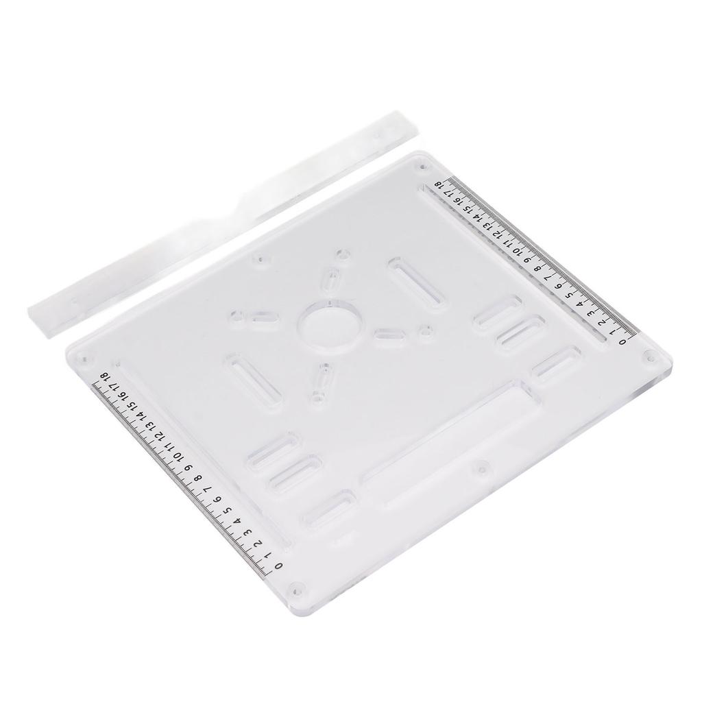 Acryl-Grundplatte für 4-Zoll-Trennschleifer Holzfräsen Klappbrett Holzbearbeitungstisch Unterlage