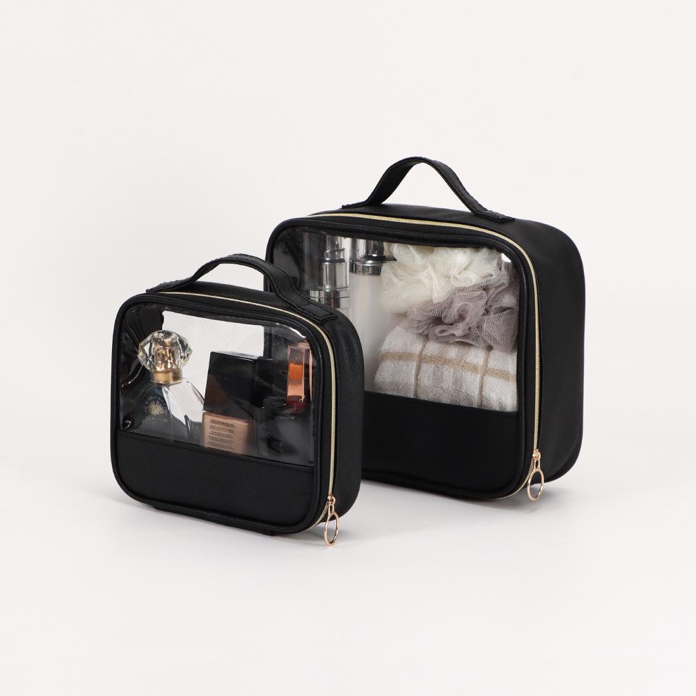 Прозрачный портативный набор туалетных принадлежностей и дорожный набор для умывания, одобренный авиакомпаниями TB096 Small