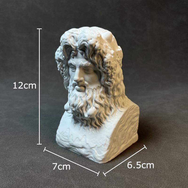 

Neptune Plaster Statue Desk Decoration Ancient Greek Mythology Characters Sculpture Sketching Practice Coloring Teaching Tool