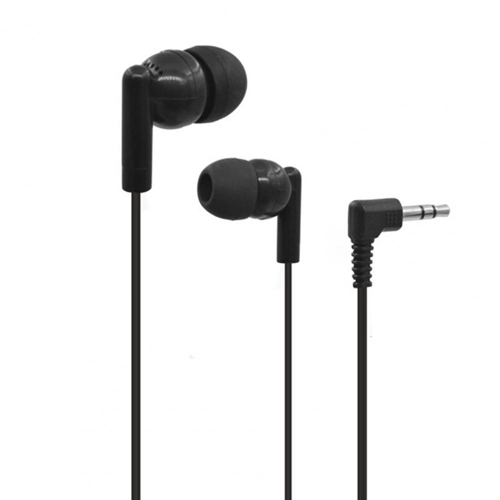 

102 Wired Earphone Gaming Clear Ergonomic PVC 3.5mm Moving Coil In-ear Earbud Headphone for Phone чорний