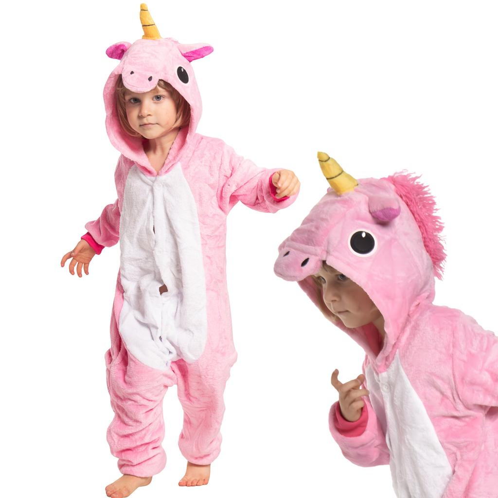 Piżama dla dzieci dziecięca kigurumi onesie kostium pegaz różowy 125-135 cm