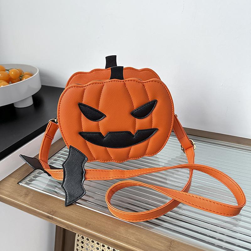 Ielgy Halloween Funny Pumpkin Bag Fashionable All-Match One-Shoulder Messenger Exquisite Ladies Bag
