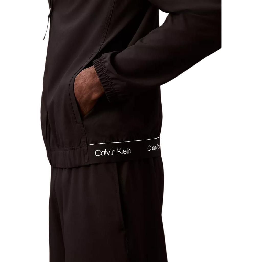 Calvin Klein Minimalist Comfortable Versatile Casual Hooded Zip Jacket Men Jacket Black 403F525-001