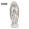 Dekoracje do Kącika Kawowego Figura Religijna Matki Bożej z Guadalupe, Figurka Dziewicy Maryi, Rzeźba z Żywicy, Egzotyczne Akcesoria do Domu Inspirująca Sztuka dla