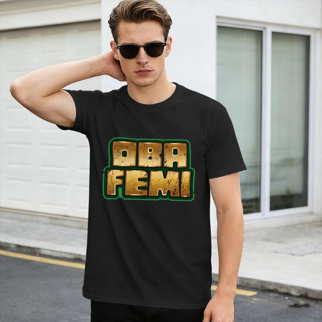 Oba Femi Merch Cotton T Shirt for Couple Summer Vintage Summer Fashion T-Shirts O-Neck Popular Tee Shirt Oversized Print Tops