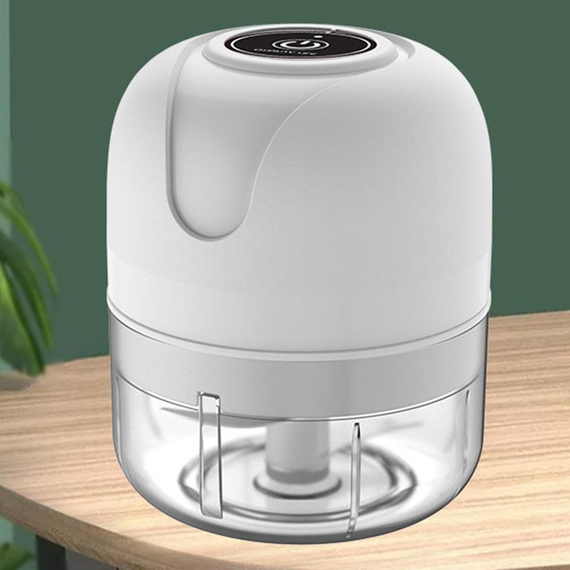 

6/4 режущая головка электрический кухонный измельчитель продуктов мини чеснокодавилка дробилка USB портативная мясорубка овощерезка для кухонных гаджетов 100ml(4 Cut heads) белый