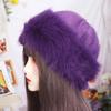 Thicken Faux Fur Bucket Hat Warm Winter Fluffy Hats Fashion Luxury Plush Hat  Girls