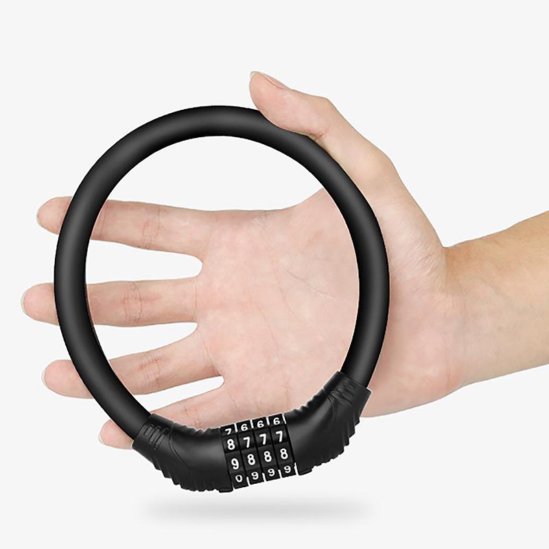 Bicycle Bike Lock Anti-Theft Road Bike Steel Wire Chain Lock Motorcycle Helmet Folding Bike Electric Scooter Safety Padlock