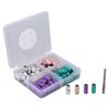 60pcs Nail Art Sanding Caps Dead Skin Removal Manicure Grinding Bands with Mandrel Bit