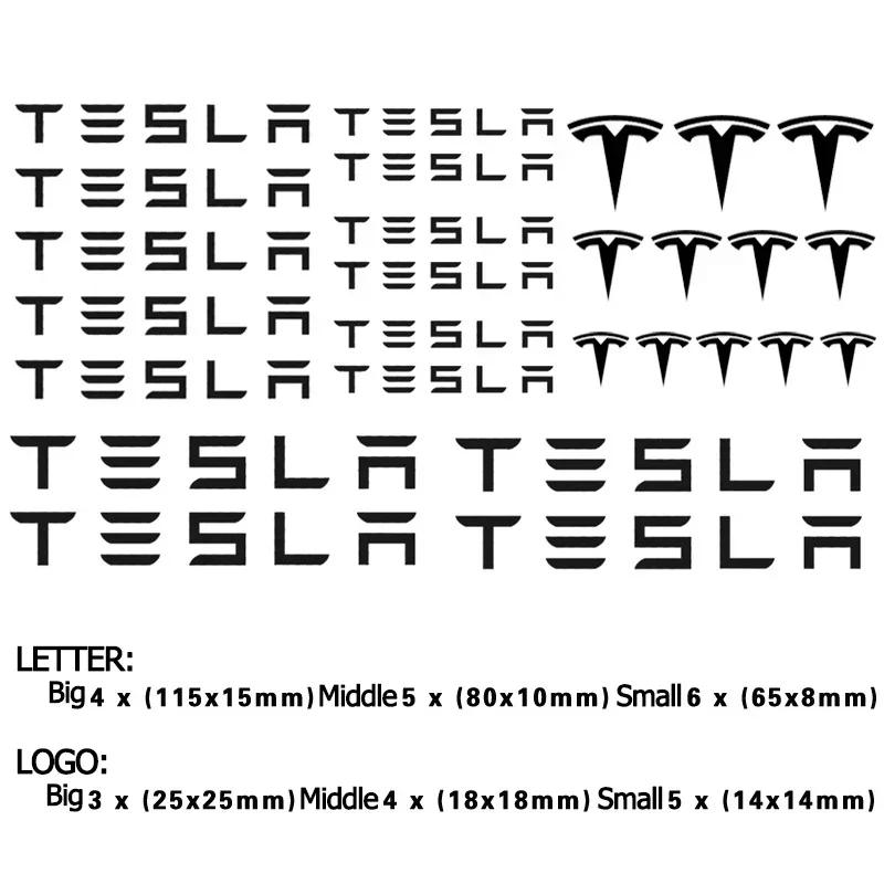 Car Sticker Tesla Car Brake Caliper Handle Sticker for Tesla Model X S Y 3 P75D P85D P90D P100D Roadster Films Side Fender Windo