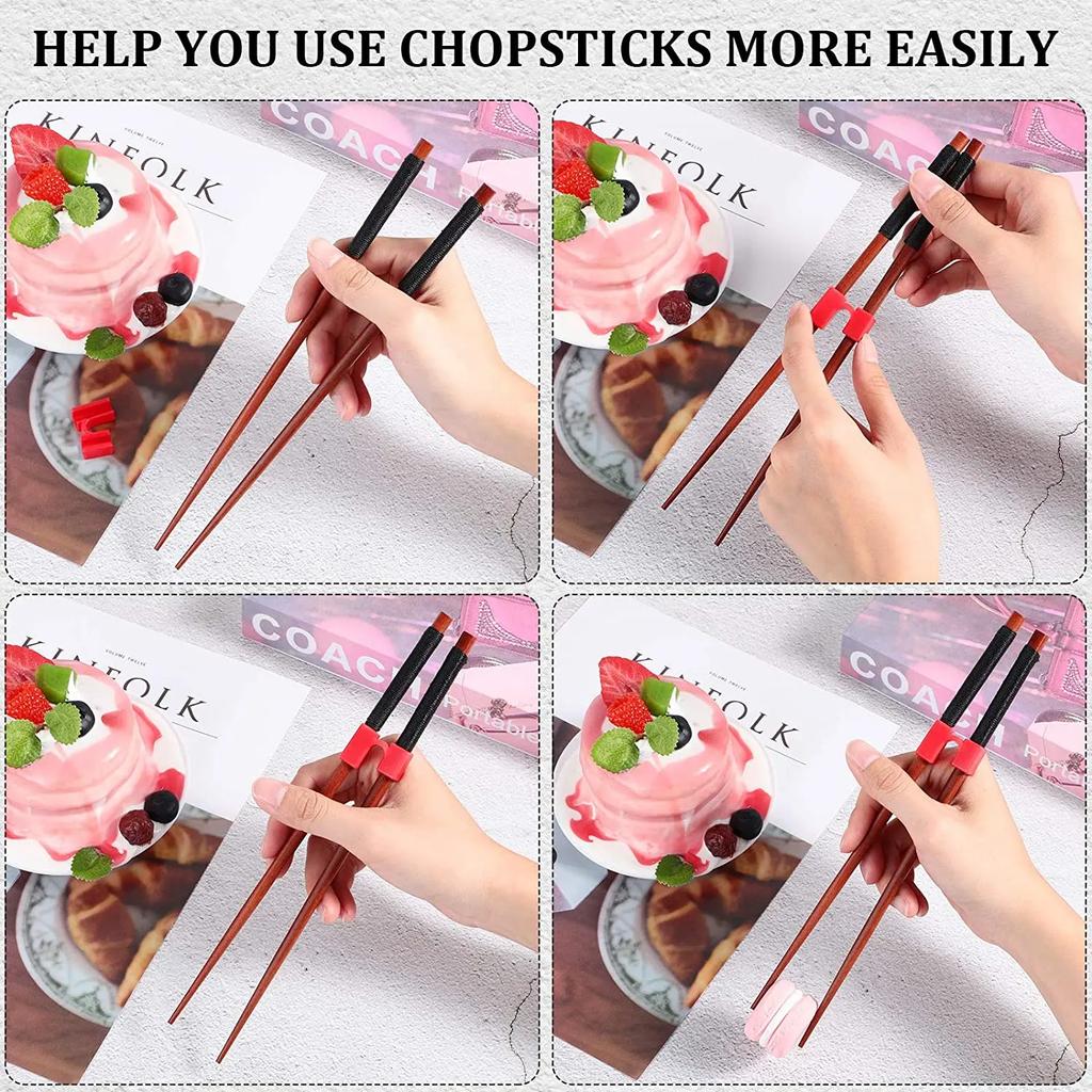 5/8PCS Aide-baguettes Réutilisable Entraînement Entraîneur de Baguettes Chinoises Support pour Adultes Débutants Entraîneurs ou Apprenants