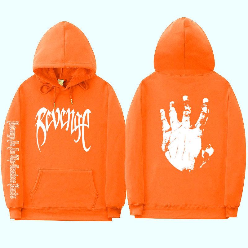 Xxxtentacion Unisex Gewickelte Bündchen Streetwear Revenge Hoodie Sweatshirt