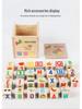 Wooden English Letter Matching & Counting Blocks for Early Childhood Education
