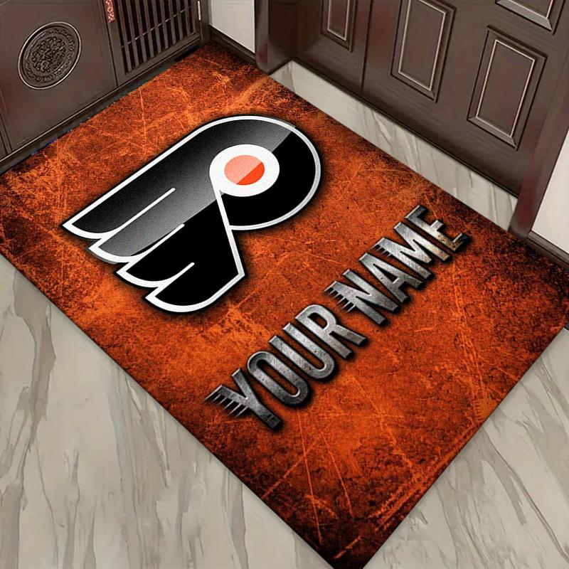 Name Custom Philadelphia Flyers Art Carpet Rug for Living Room Bedroom Home Sofa Decoration,Kids Play Non-slip Floor Mat