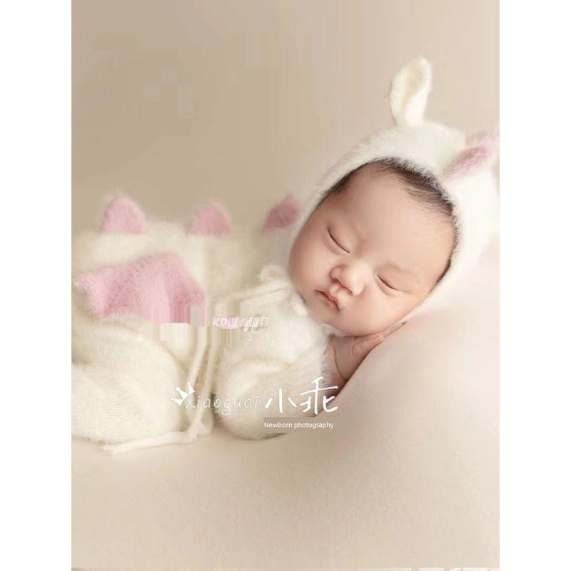 Newborn Full-Month Baby Infant Little Milk Dragon Photography Clothing One-Piece Romper Photo Studio Props