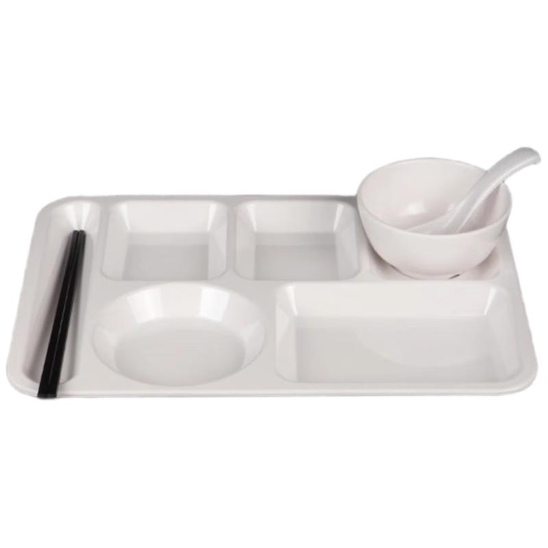 Commercial Thickened Melamine Divided Fast Food Tray