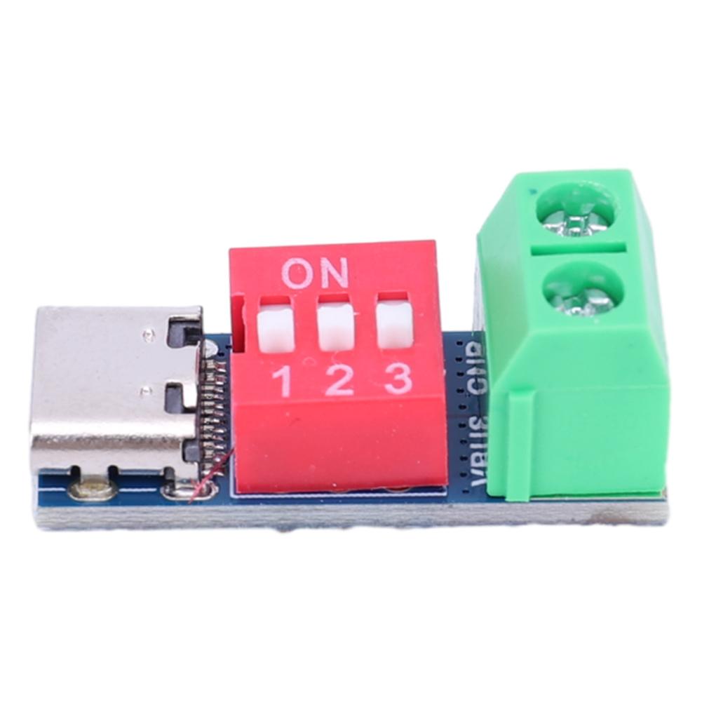 PD Fast Charging Test Board 5-20V Adjustable Charging Test Module High Speed USB Type-C Voltage Connetor Power Supply Accesories