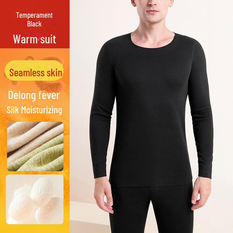 Dámská kašmírová hedvábná termoprádlová souprava: Německý samet, Silný, Útulný, Nezbytnosti pro podzim a zimu.