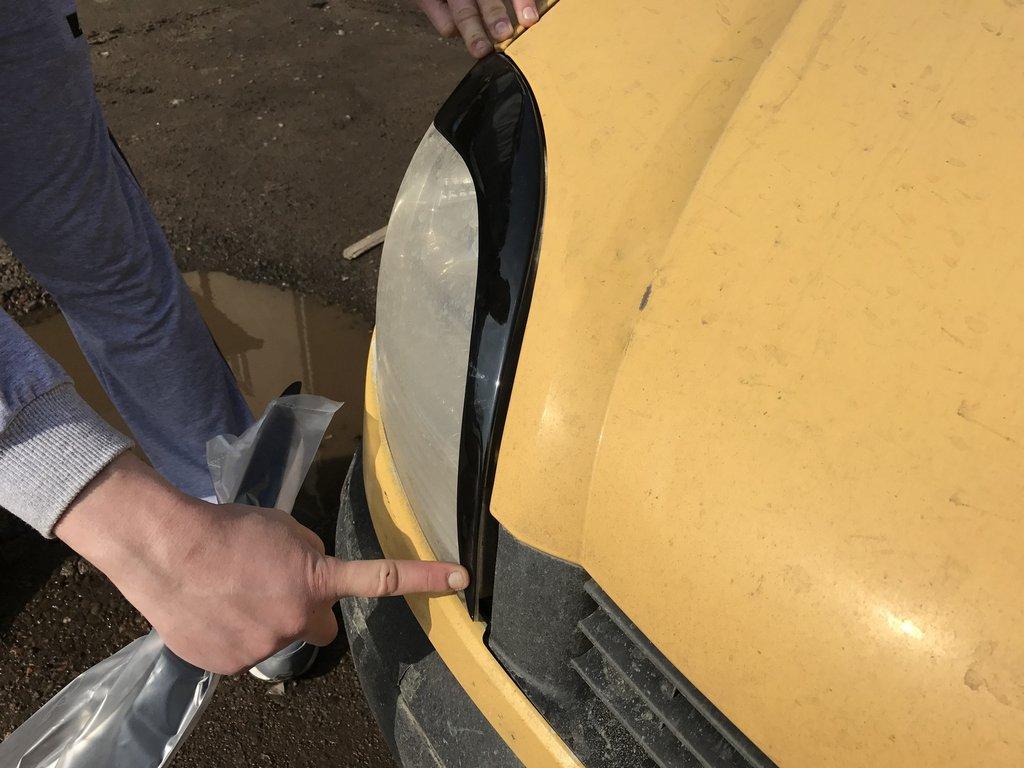 Warriors (2 Pcs, Black ABS) (2003-2008) Black Matt for Renault Kangoo