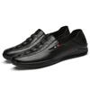 Mocassini da Uomo Stile Britannico Moda Uomo Pelle Vera Scarpe Casual Alta Qualità Adulto Traspiranti Scarpe da Ginnastica Uomo Mocassini